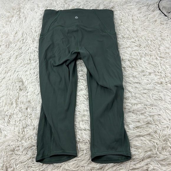 🔥$SALE$🔥 Lululemon Train Times Crop (17") Dark Forest - Picture 4 of 5